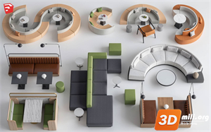 Cafe Furniture Skp Files 